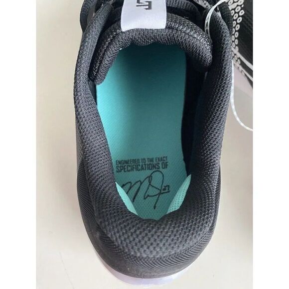 NIKE FORCE ZOOM TROUT 7 PRO BASEBALL COLLEGE Black White Men’s Sz 14 CQ7224-005 - Picture 9 of 10